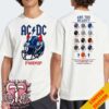 ACDC Team Helmets PWR UP Tour T-Shirt Merchandise Fan Gifts Essential Two Sides Tee Shirt