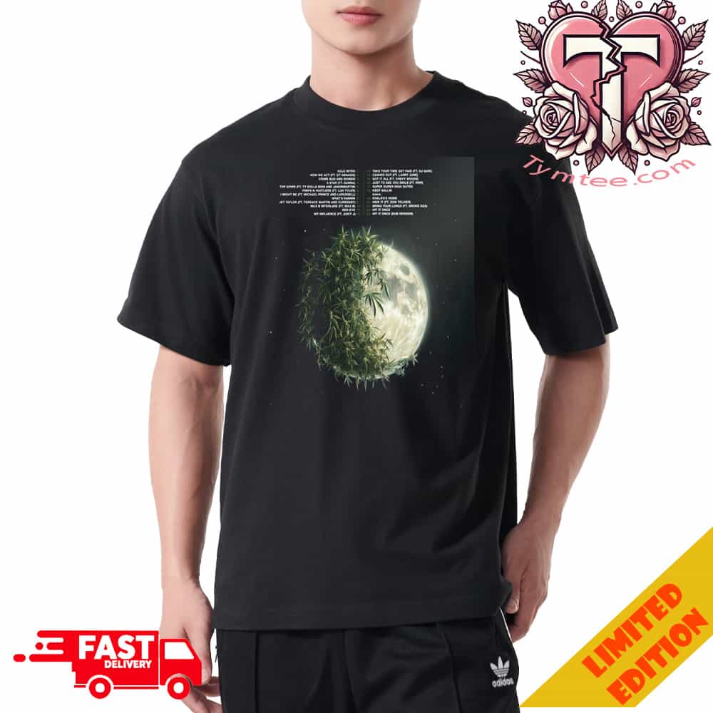Tracklist Album Kush And OJ 2 Wiz Khalifa Release On April 18th 2025 Essentials Tee Shirt Tracklist Album Kush And OJ 2 Wiz Khalifa Release On April 18th 2025 Essentials Tee Shirt